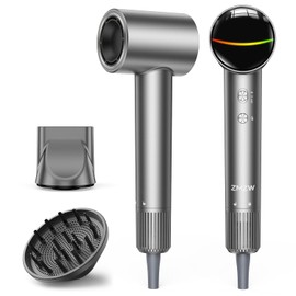 Ionic Hair Dryer with Diffuser, Fast Drying 160000 RPM High-Speed Blow Dryer with 500 Million Negative Ions, Low Noise, Thermo-Control, Lightweight for Home, Travel & Salon Use