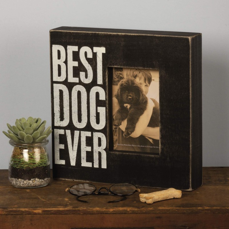 Primitives by Kathy Box Frame, 10-Inch, Best Dog Ever