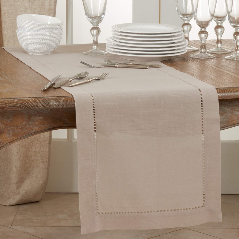 Table Runner with Hemstitched Border