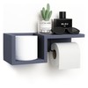 Wooden Toilet Holder (Grey)