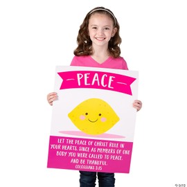 Fun Express FRUIT OF THE SPIRIT POSTER SET - Educational - 6 Pieces