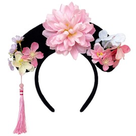 zaoalife Qing Dynasty Hair Hoops Chinese Style Headbands,Ancient Chinese Traditional Hairband Chinese Princess Headband,Chinese Classical Royal Court Headwear