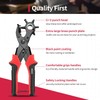 Revolving Punch Plier Kit, XOOL Leather Hole Punch Set for