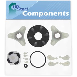 285753A Washer Motor Coupler, 285811 Agitator Repair Kit & 80040 Agitator Dogs Replacement for Whirlpool LA5400XTW1 - Compatible Direct Drive Motor Coupling Kit & Medium Cam Agitator Repair Kit & Dogs