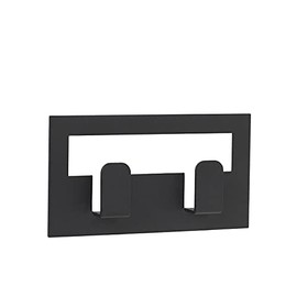 blomus Vindo 64179 Towel Hook Large Wall Hook Powder-Coated Steel 6 x 11 cm Black