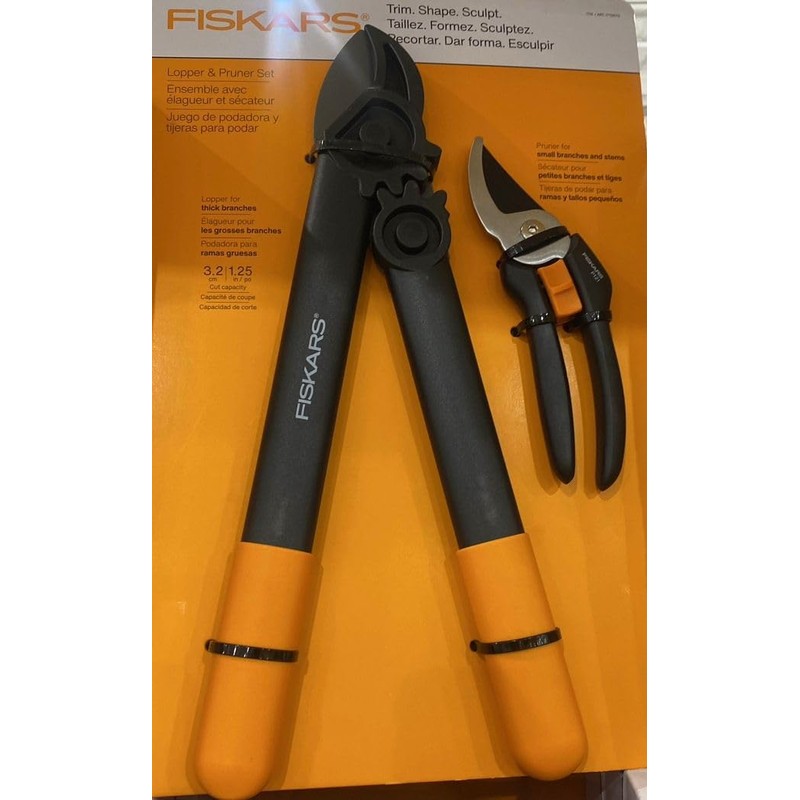 FISKARS 2 Piece Garden Shears and Pruner Set