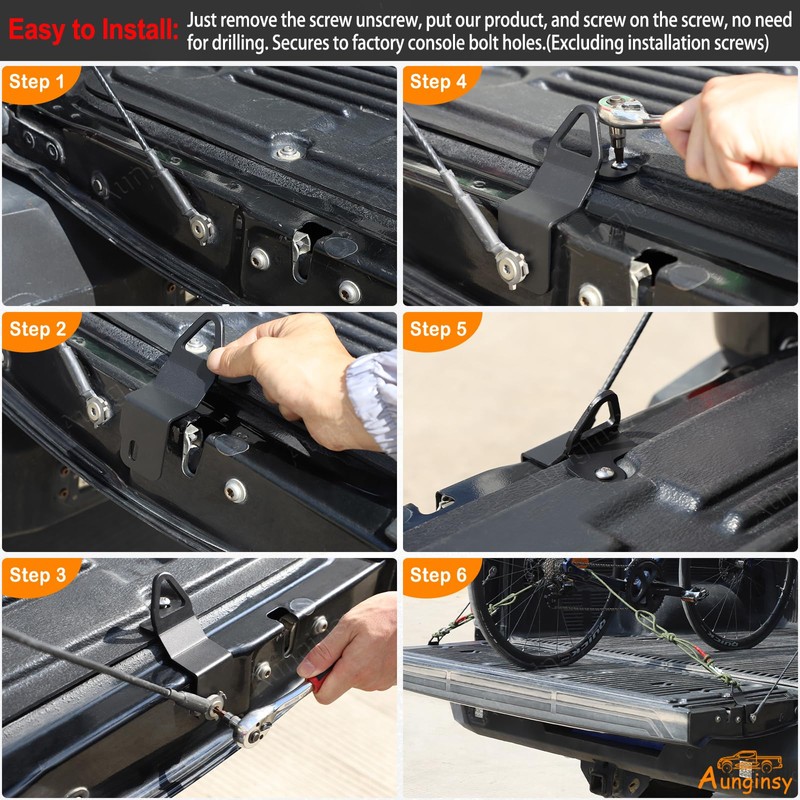 Car Tailgate Tie Down Anchor Bed Cleat Compatible with Toyota
