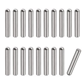 sourcing map Pack of 20 Cylinder Pins 5 x 30 mm Dowel Pins 304 Stainless Steel Round Head Flat Fastening Elements