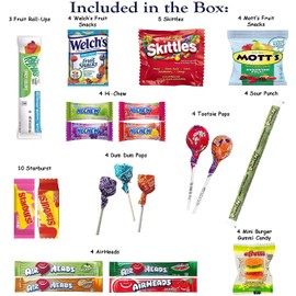 Foxy Fane 50-Count Holiday Gift Box - Ideal Gift Basket with Variety Pack of 50 Delicious Treats