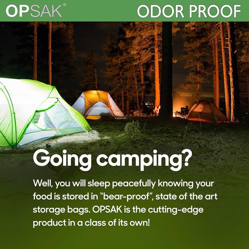 LOKSAK - OPSAK Odorproof Dry Bags for Backpacking, Hiking and