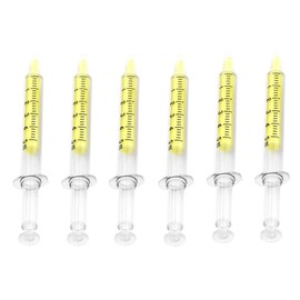 Highlighter Pens, Yellow Syringe Highlighter, Highlighter, Stationery for Kids, Doctor, Nurse, Office Worker, 6 Pack