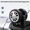 Biafiog 8pcs Luggage Wheels Replacement Kit,Dia 2in/50mm Thick 0.47in/12mm Rubber