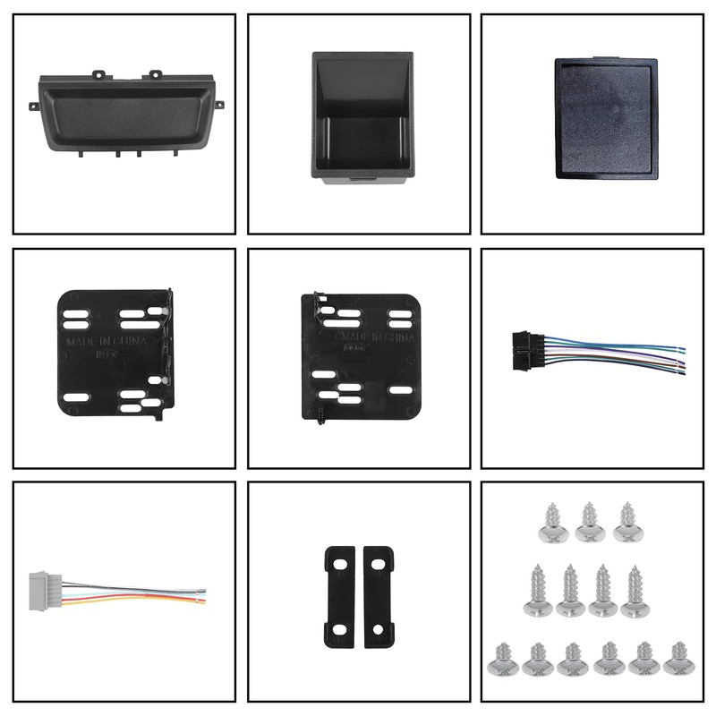 OKPARZ Compatible for Double DIN Dash Radio Bezel Center Trim