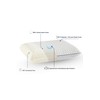 Travel Memory Foam Pillow for Sleeping, Comfortable Camping Pillow, 15.75x11.81x3.94