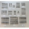 resto-bolts BBC STAINLESS STEEL ENGINE BOLT KIT HEX Head SWP