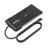 Plugable Regleta Protectora contra sobretensiones con USB y 12 Salidas