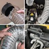 2 x 75 mm connector, round duct pipe, connecting piece