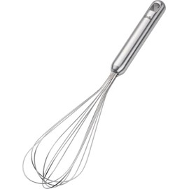 Fissler Essential Stainless Steel Whisk (25 cm) Large Whisk with Hanging Eyelet, Dishwasher Safe