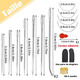 Kit di riparazione tappezzeria 12 pezzi aghi da cucire in pelle aghi per cucire a mano aghi triangolari aghi per borsa per riparazione tela