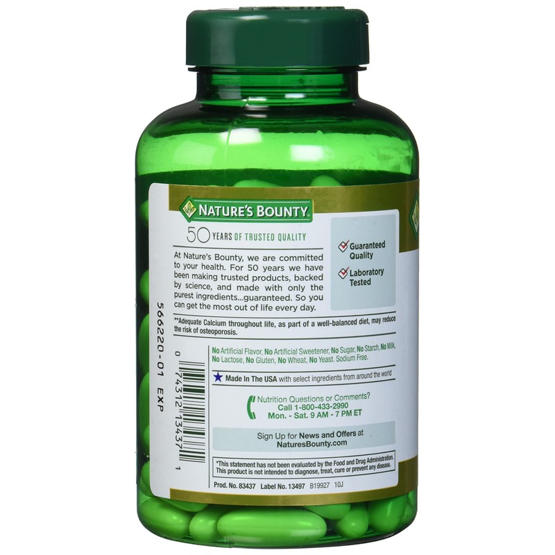 Nature's Bounty Calcium Absorbable 1200 mg with Vitamin D Liquid