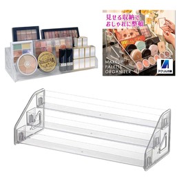 Acrylic Honpo Makeup Storage Box Cosmetics Storage Makeup Brush Stand Cosmetics Skin Care Eye Shadow Lightweight Desktop (Clear, 3 Tiers)