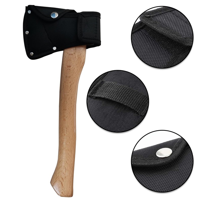 2Pcs Double Snap Axe Head Cover Wear Resistant Hatchet Sheath