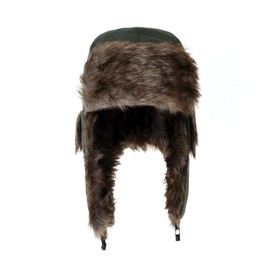 WITHMOONS Russian Ushanka Cap Winter Trapper Ear Flap Hats YZT0092 (Green)