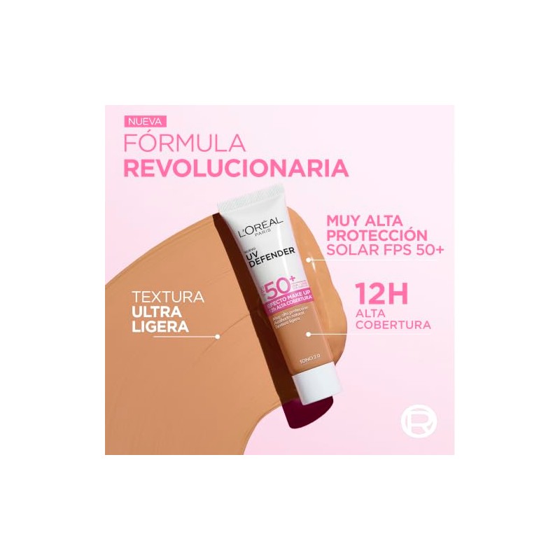 L'Oréal Paris UV Defender Efecto Make Up FPS 50+ 2.0