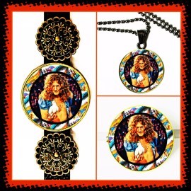 LED ZEPPELIN ROBERT PLANT  GYPSY STYLE BRACELET NECKPIN