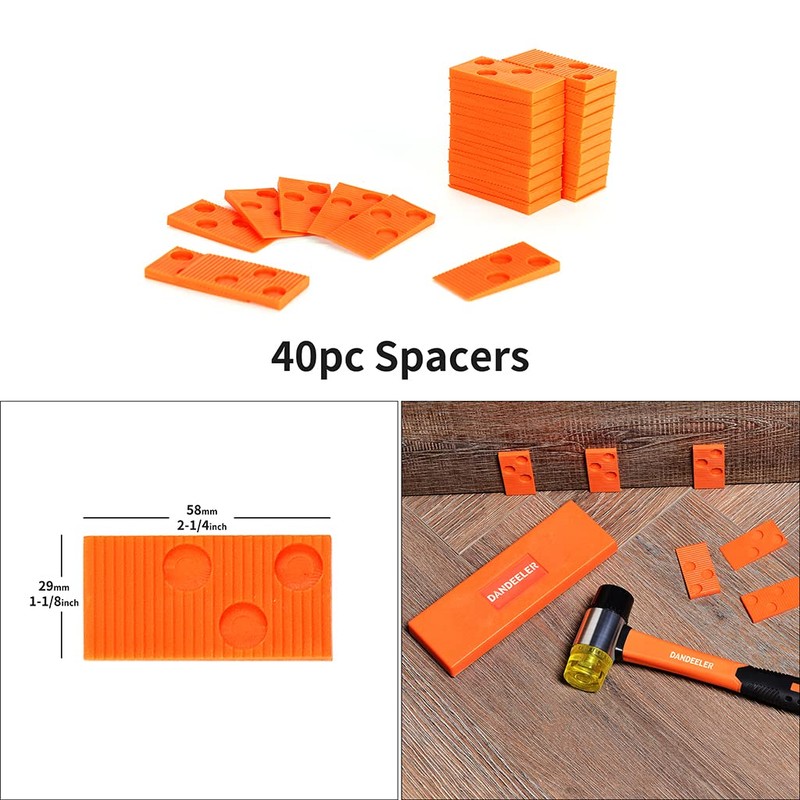 Dandeeler 45 Piece Laminate Flooring Tools Installation Kit with Mallet