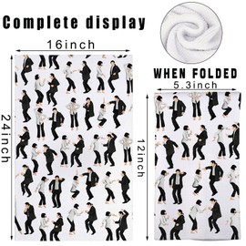 JNIAP Fiction Movie Kitchen Towel Twist Dance Gifts Mia Wallace Gifts Fiction Twist Dancing Towel (Blackwhite Dance kt)