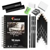 Zenacolor Sketch Book A5 100 Pages 100GSM with 19 Accessories