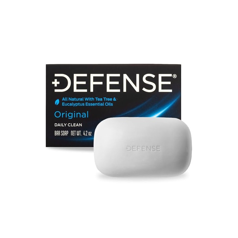 Defense Soap Natural Tea Tree and Eucalyptus Oil Bar -