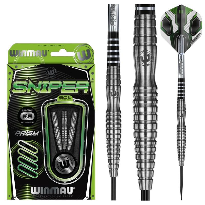 WINMAU Sniper 22 Gram Tungsten Darts Set with Flights and