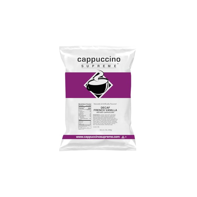 Cappuccino Supreme 2 lb bag Decaf French Vanilla Cappuccino Mix
