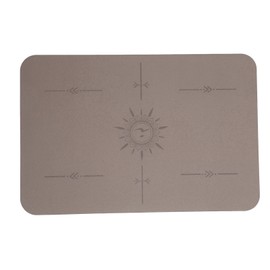 Sewing Machine Muffling Mat Reduce Sewing Machine Vibrations Movement and Slipping PU Rubber Sewing Machine Pad Dark Brown