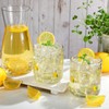 SiliFine 2 Pcs Lemon Icon Juice Glasses, 14oz Yellow Lemon