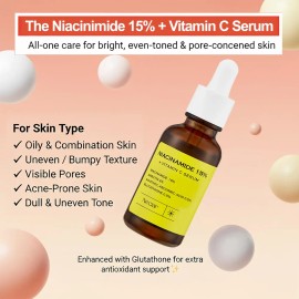 Korean Vitamin C Brightening Serum For Face - 15%