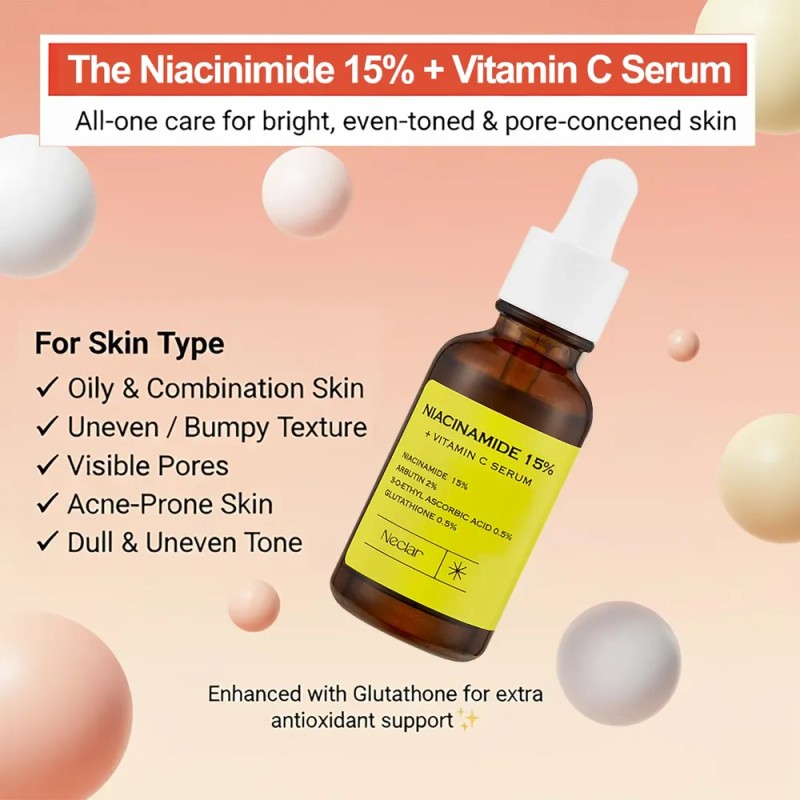 Korean Vitamin C Brightening Serum For Face - 15%