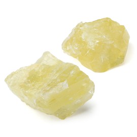 GUJOXILA Citrine Large Crystals Rough Stone Set of 2 Natural Stone Citrine Stone Real Natural Crystal Premium Water Stones Energy Stones Reiki Decor Esoteric Gifts 4.5-5.5cm
