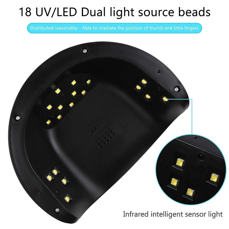 Biutee UV Light, LED Nail Dryer, 54W, Gel Nails, LED