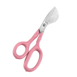 Carpet Pile Scissors, Carbon Steel Duckbill Napping Shears Mini Portable Applique Scissors for Home DIY, Pink