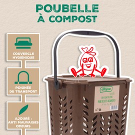 Alfapac by Solubio Organic Bucket 10 Litre for Organic Waste