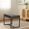 ACONUP Modern Leather Ottoman Bench, PU Leather Vanity Stools Chairs