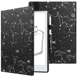 KuRoKo Book Folio Case Cover with Hand Strap and Pen Holder for Remarkable 2 10.3 Inch Digital Paper 2020 Released-Constellation