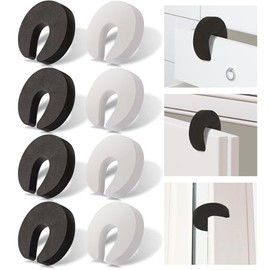 8 piezas de protector multifuncional contra pellizcos en puertas, elegante protector de dedos en puertas, tapón de puerta de espuma que previene lesio