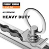 SALUINOKI 6" L-Track Rail Tie Down System Silver, Truck Bed