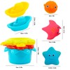 PHYLES Bath Toy, 9 Pieces Colourful Bath Toy, Baby Water