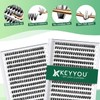 Lash Clusters 300pcs Individual Lashes 40D 0.07D Curl 10mm DIY