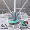 3 in 1 Tile Tub Shower Scrubber,Cleaning Brush with 58"